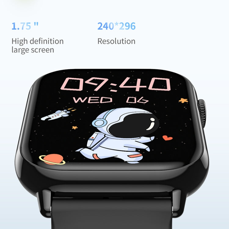 HD15 1.75 inch Silicone Strap IP68 Waterproof Smart Watch, Support Sedentary Reminder / Sleep Monitoring(Pink) - Smart Watches by PMC TechLife | Online Shopping South Africa | PMC TechLife | Buy Now Pay Later Mobicred