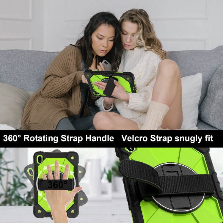 For Huawei MatePad SE 11 2024 Contrast Color Robot Silicone Hybrid PC Tablet Case(Black Yellow Green) - Huawei by PMC TechLife | Online Shopping South Africa | PMC TechLife | Buy Now Pay Later Mobicred