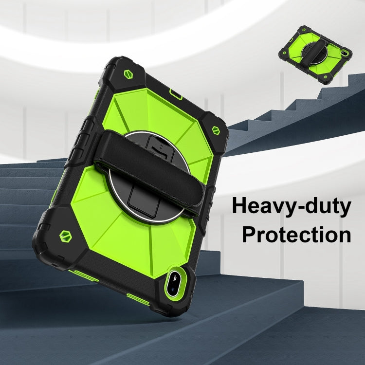 For Huawei MatePad SE 11 2024 Contrast Color Robot Silicone Hybrid PC Tablet Case(Black Yellow Green) - Huawei by PMC TechLife | Online Shopping South Africa | PMC TechLife | Buy Now Pay Later Mobicred
