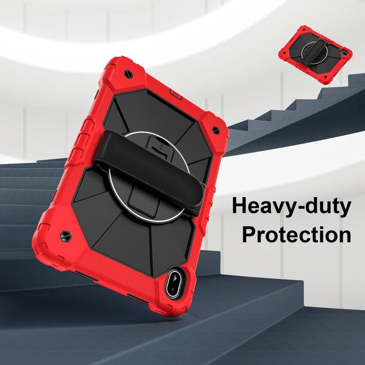 For Huawei MatePad SE 11 2024 Contrast Color Robot Silicone Hybrid PC Tablet Case(Red Black) - Huawei by PMC TechLife | Online Shopping South Africa | PMC TechLife | Buy Now Pay Later Mobicred