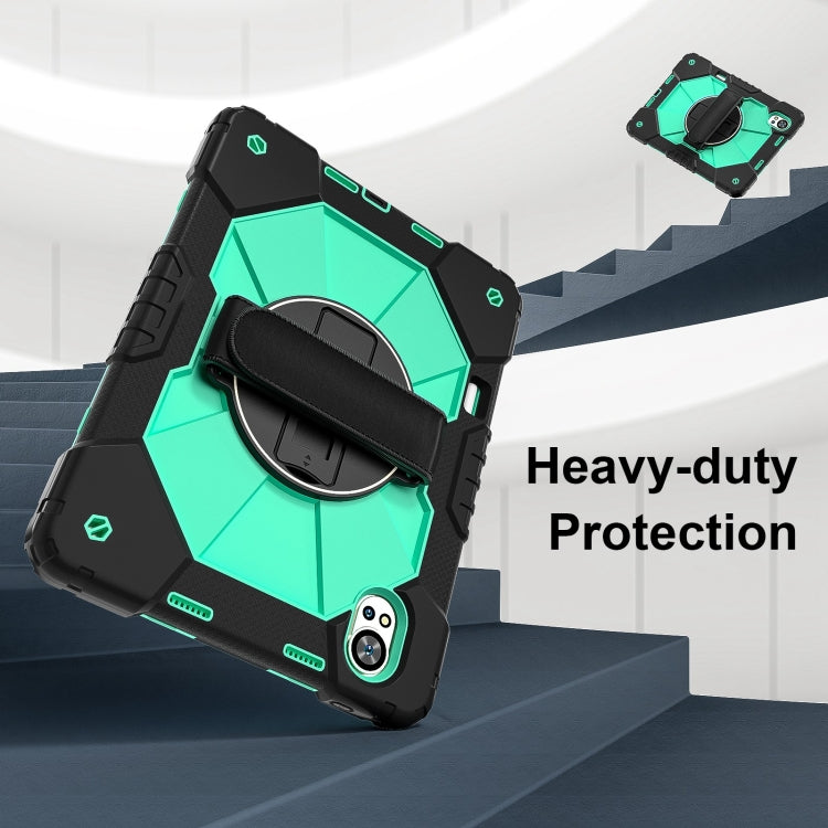 For Huawei MatePad Air 12 2024 Contrast Color Robot Silicone Hybrid PC Tablet Case(Black Mint Green) - free shipping - PMC TechLife - Order now!