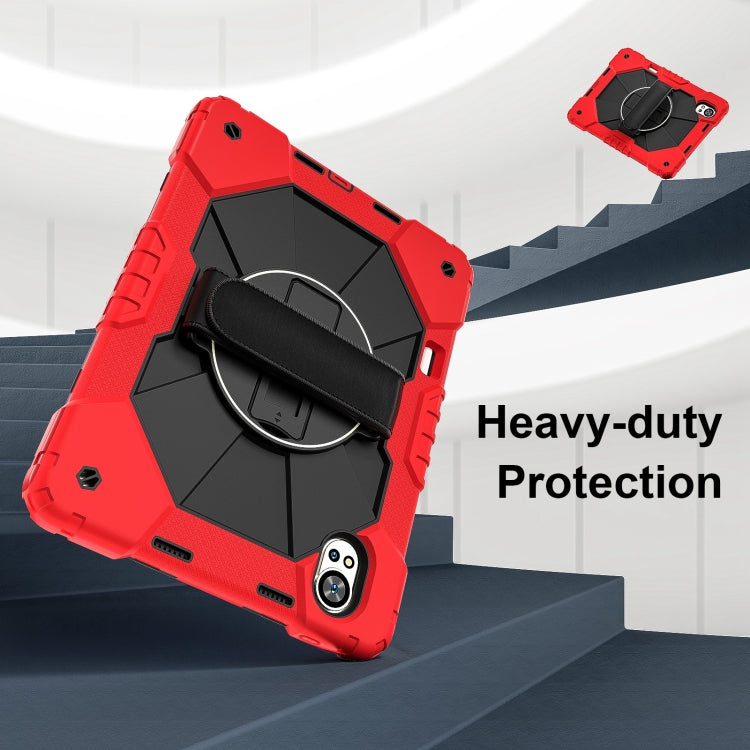 For Huawei MatePad Air 12 2024 Contrast Color Robot Silicone Hybrid PC Tablet Case(Red Black) - Huawei by PMC TechLife | Online Shopping South Africa | PMC TechLife | Buy Now Pay Later Mobicred