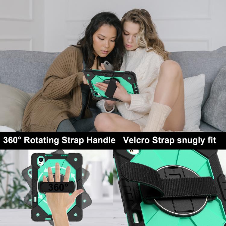For Huawei MatePad 11.5 S Contrast Color Robot Silicone Hybrid PC Tablet Case(Black Mint Green) - free shipping - PMC TechLife - Order now!