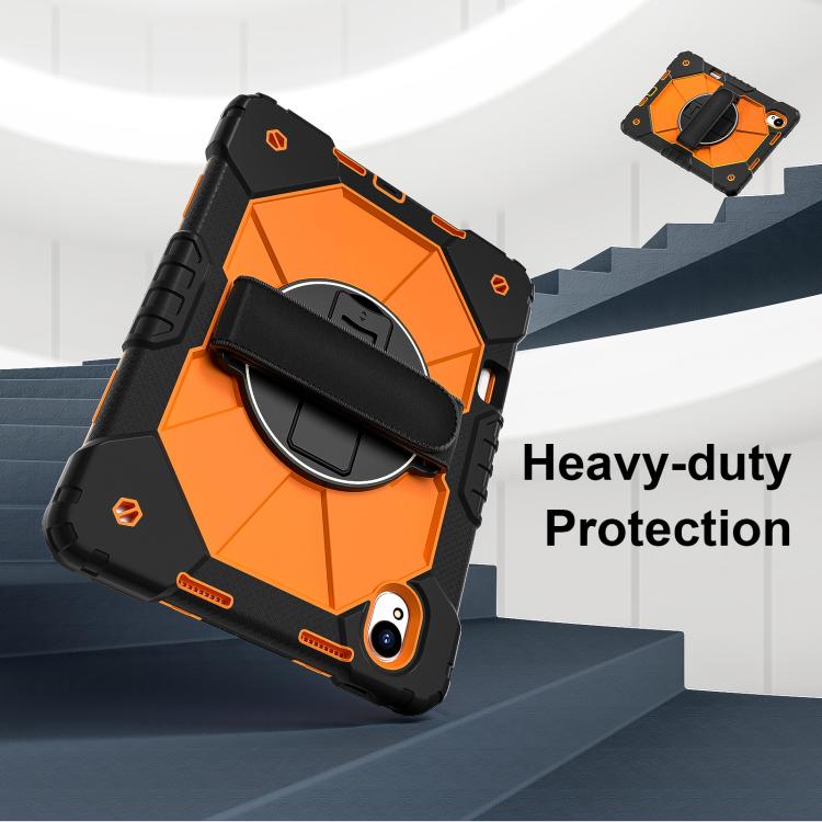 For Huawei MatePad 11.5 S Contrast Color Robot Silicone Hybrid PC Tablet Case(Black Orange) - free shipping - PMC TechLife - Order now!