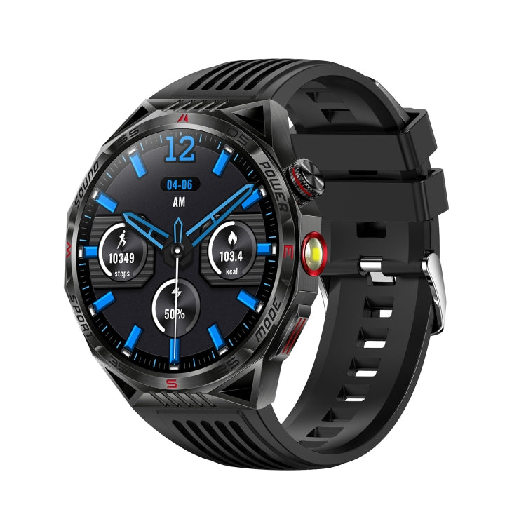HT28 1.85 inch Silicone Strap IP68 Waterproof Smart Watch, Support Sleep Monitoring(Black) - Smart Watches by PMC TechLife | Online Shopping South Africa | PMC TechLife | Buy Now Pay Later Mobicred