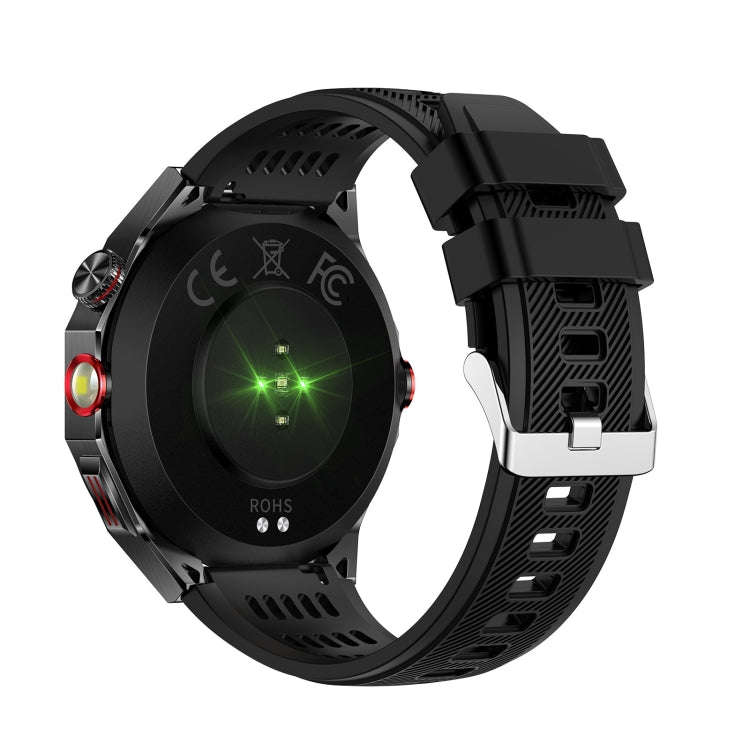HT28 1.85 inch Silicone Strap IP68 Waterproof Smart Watch, Support Sleep Monitoring(Black) - Smart Watches by PMC TechLife | Online Shopping South Africa | PMC TechLife | Buy Now Pay Later Mobicred