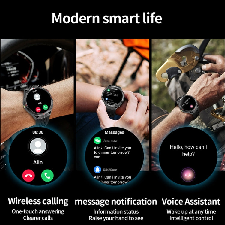 HT28 1.85 inch Silicone Strap IP68 Waterproof Smart Watch, Support Sleep Monitoring(Blue) - Smart Watches by PMC TechLife | Online Shopping South Africa | PMC TechLife | Buy Now Pay Later Mobicred