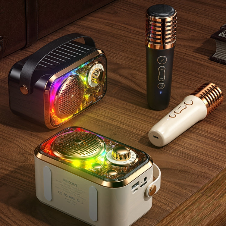 WK WD-03 Honey Portable Mini Bluetooth Speaker with RGB Light(Beige) - free shipping - PMC Jewellery - Order now!