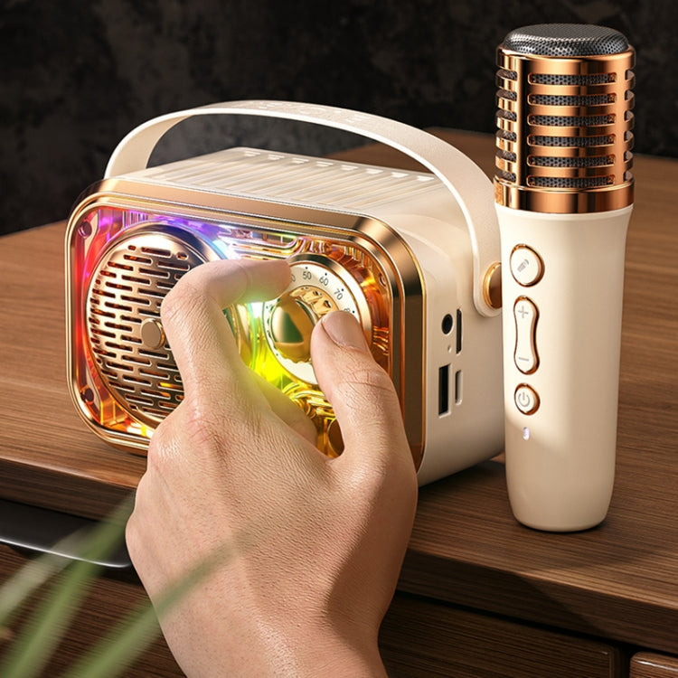 WK WD-03 Honey Portable Mini Bluetooth Speaker with RGB Light(Beige) - free shipping - PMC Jewellery - Order now!