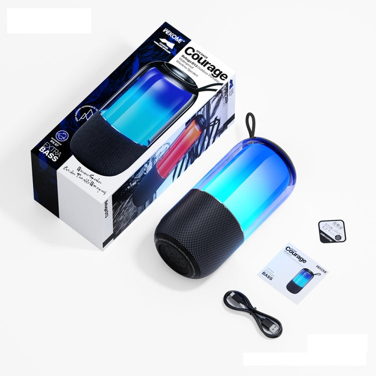 WK Beluga D13 Outdoor Waterproof Portable Bluetooth Speaker(Black) - free shipping - PMC Jewellery - Order now!