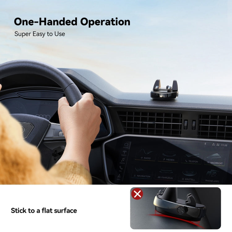 JOYROOM JR-ZS330 Dundun No.3 Vehicle Mounted Bracket Dashboard Car Phone Holder(Black) - free shipping - PMC Jewellery - Order now!