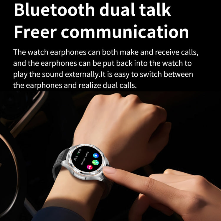LC19 1.53 inch 2 in 1 Bluetooth Earphone IP67 Waterproof Smart Watch, Support Sleep Monitoring(Black) - Smart Watches by PMC TechLife | Online Shopping South Africa | PMC TechLife | Buy Now Pay Later Mobicred