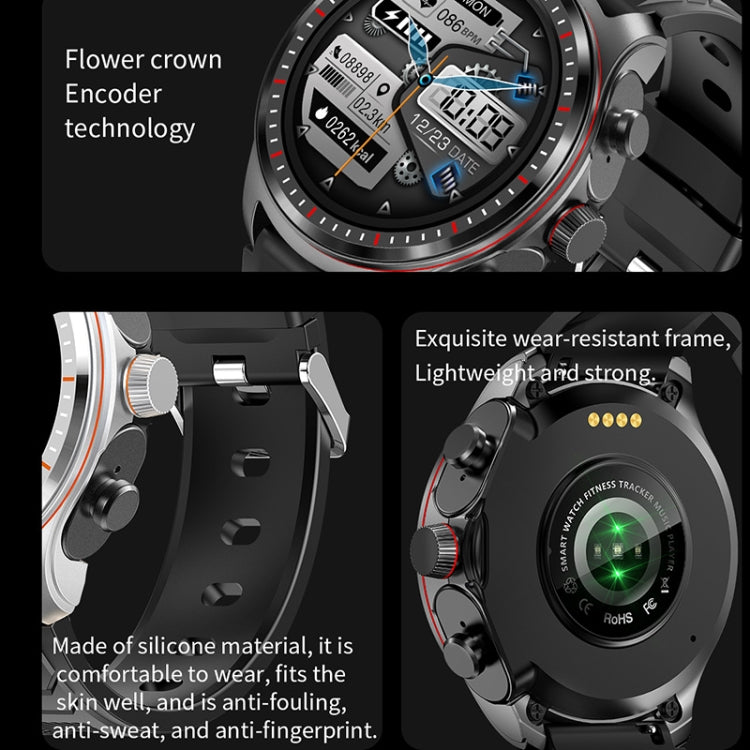 LC19 1.53 inch 2 in 1 Bluetooth Earphone IP67 Waterproof Smart Watch, Support Sleep Monitoring(Black Silver) - Smart Watches by PMC TechLife | Online Shopping South Africa | PMC TechLife | Buy Now Pay Later Mobicred