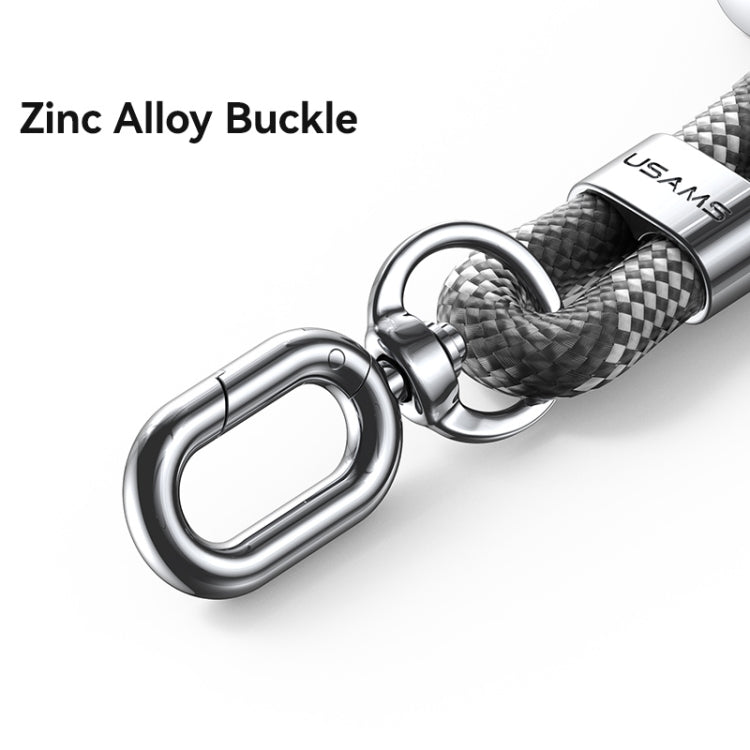 USAMS ZB316 Adjustable Phone Rope(Pink+Dark Purple) - Lanyards & Wrist Straps by USAMS | Online Shopping South Africa | PMc TechLife | Buy Now Pay Later Mobicred