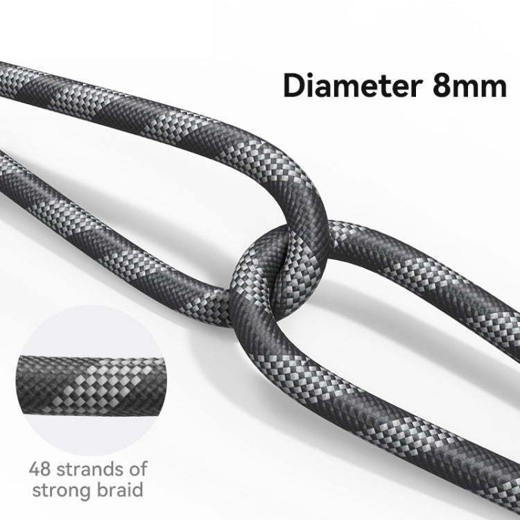 USAMS ZB316 Adjustable Phone Rope(Pink+Dark Purple) - Lanyards & Wrist Straps by USAMS | Online Shopping South Africa | PMc TechLife | Buy Now Pay Later Mobicred