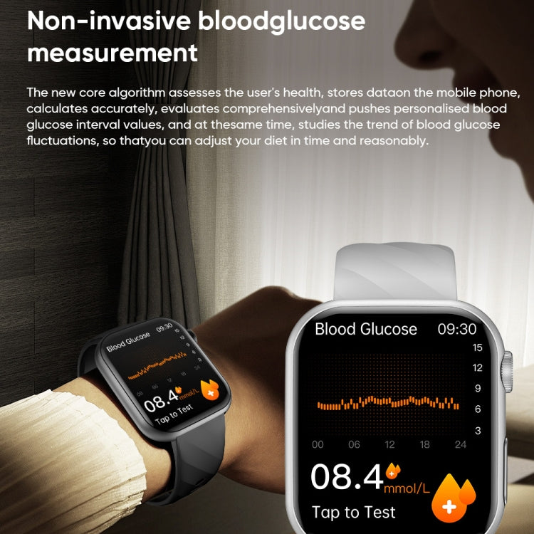 MT500 1.97 inch IP67 Waterproof Smart Watch, Support Electrocardiogram / Temperature Measurement(White) - Smart Watches by PMC TechLife | Online Shopping South Africa | PMC TechLife | Buy Now Pay Later Mobicred