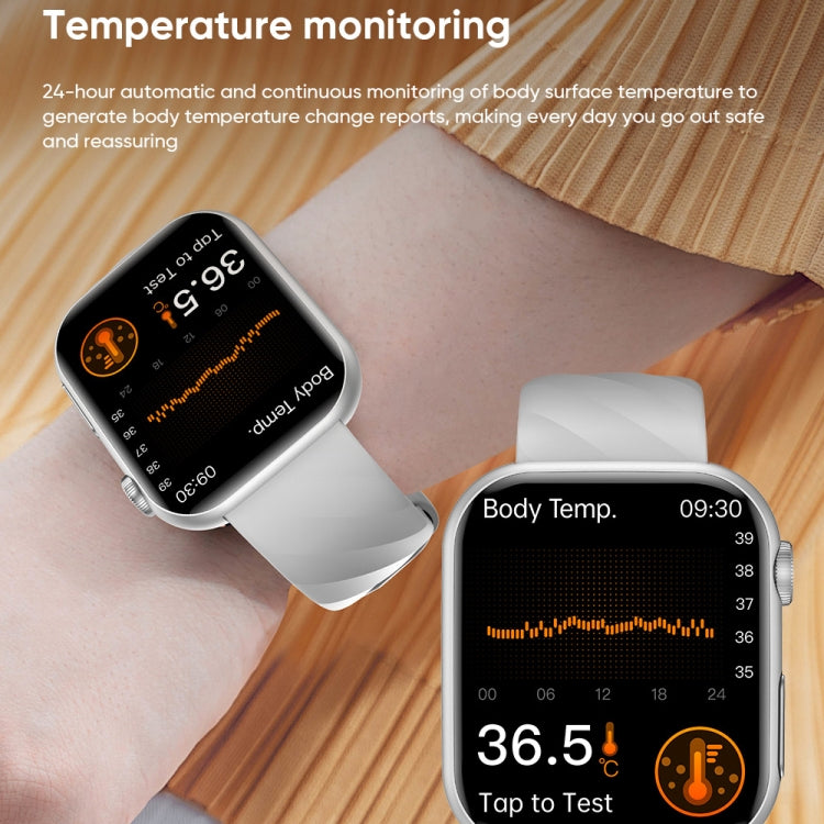 MT500 1.97 inch IP67 Waterproof Smart Watch, Support Electrocardiogram / Temperature Measurement(Black) - Smart Watches by PMC TechLife | Online Shopping South Africa | PMC TechLife | Buy Now Pay Later Mobicred