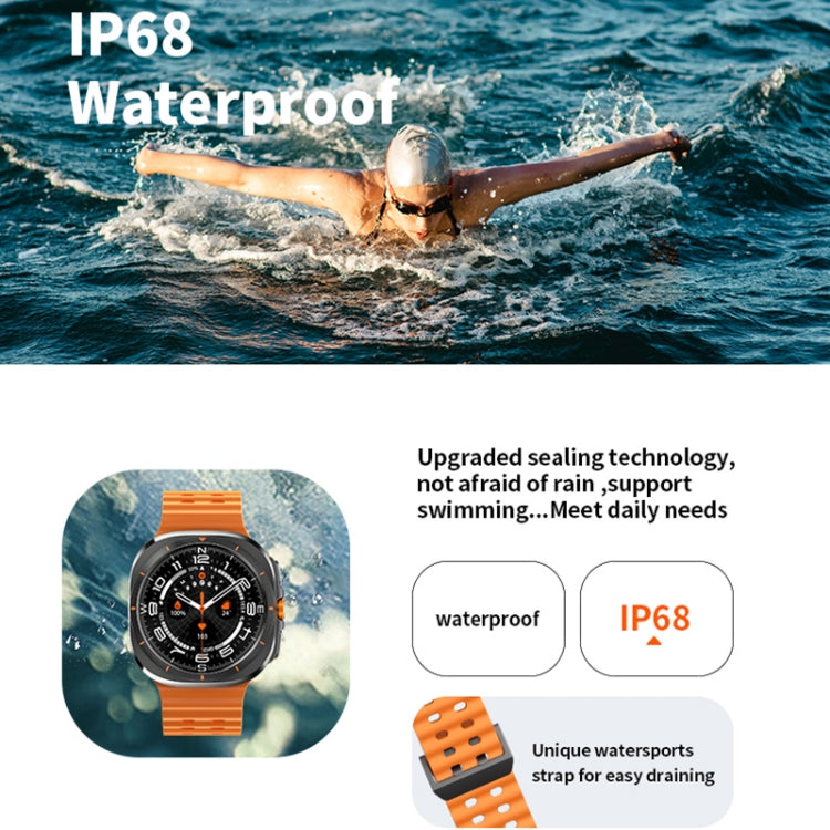 W7 1.43 inch IP68 Waterproof Smart Watch, Support Sedentary Reminder / Sleep Monitoring(Black) - Smart Watches by PMC TechLife | Online Shopping South Africa | PMC TechLife | Buy Now Pay Later Mobicred