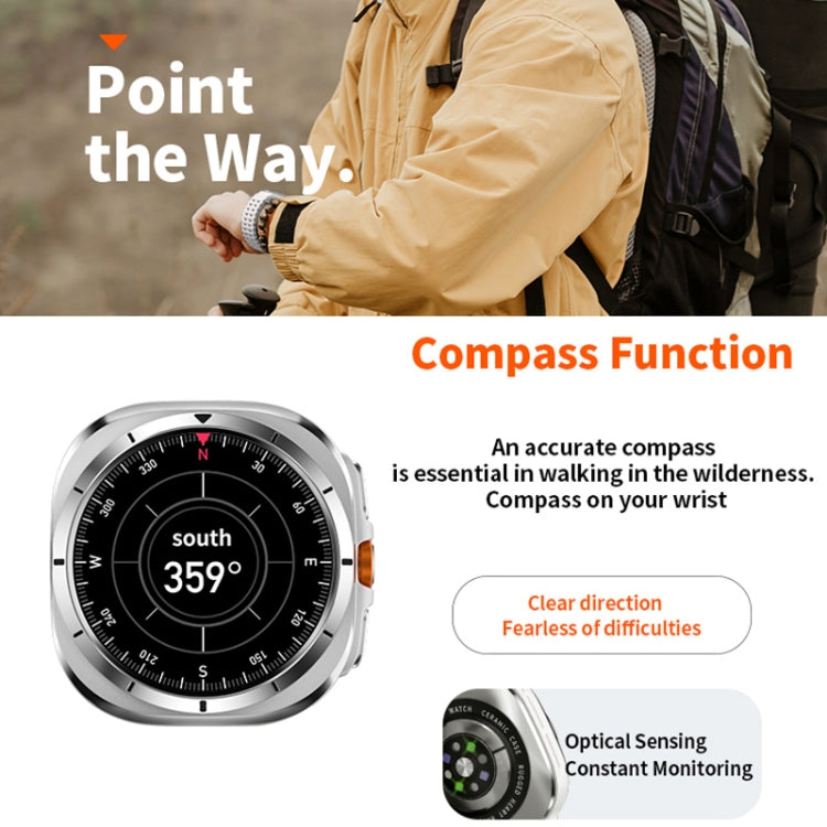 W7 1.43 inch IP68 Waterproof Smart Watch, Support Sedentary Reminder / Sleep Monitoring(Black) - Smart Watches by PMC TechLife | Online Shopping South Africa | PMC TechLife | Buy Now Pay Later Mobicred