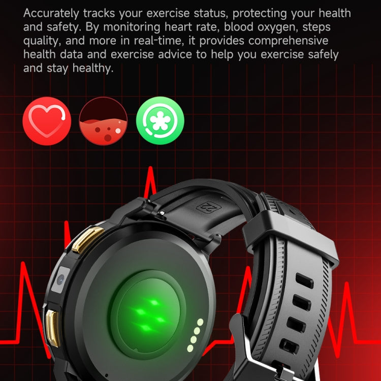 LEMFO Z1 1.43 inch AMOLED Screen Smart Watch, 4G Network Android 8.1, 4GB+64GB, Eurasian Version(Black) - free shipping - PMC TechLife - Order now!