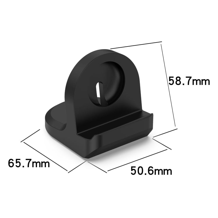 For Google Pixel Watch 3 41 / 45mm Smart Watch Silicone Charging Holder(Black) - Other by PMC TechLife | Online Shopping South Africa | PMC TechLife | Buy Now Pay Later Mobicred