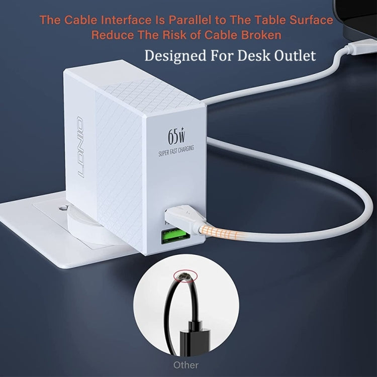 LDNIO A2620C PD3.0 65W USB Power Adapter Travel Charger with Type-C to Type-C Cable, EU Plug - free shipping - PMC Jewellery - Order now!
