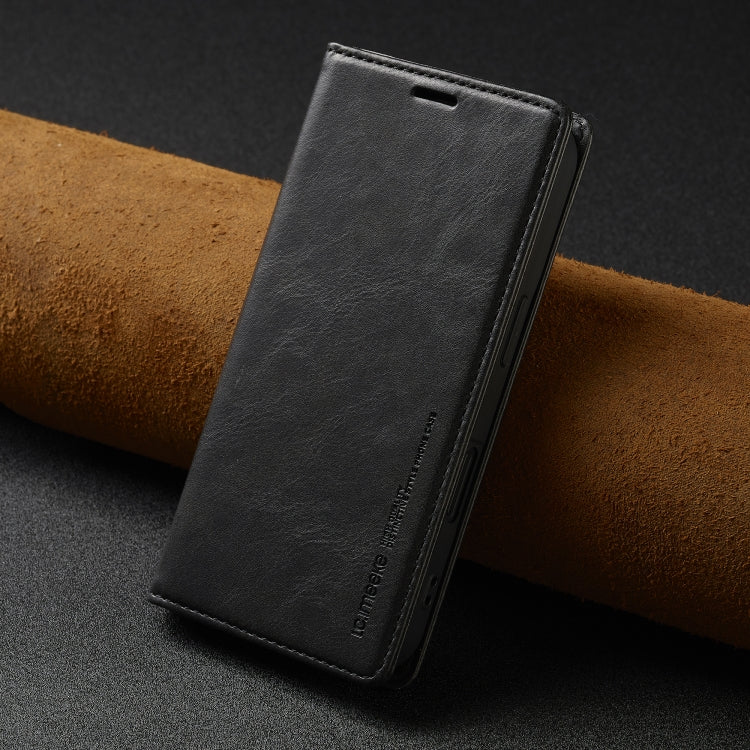 For iPhone 16 Plus LC.IMEEKE RFID Anti-theft Leather Phone Case(Black) - free shipping - PMC Jewellery - Order now!