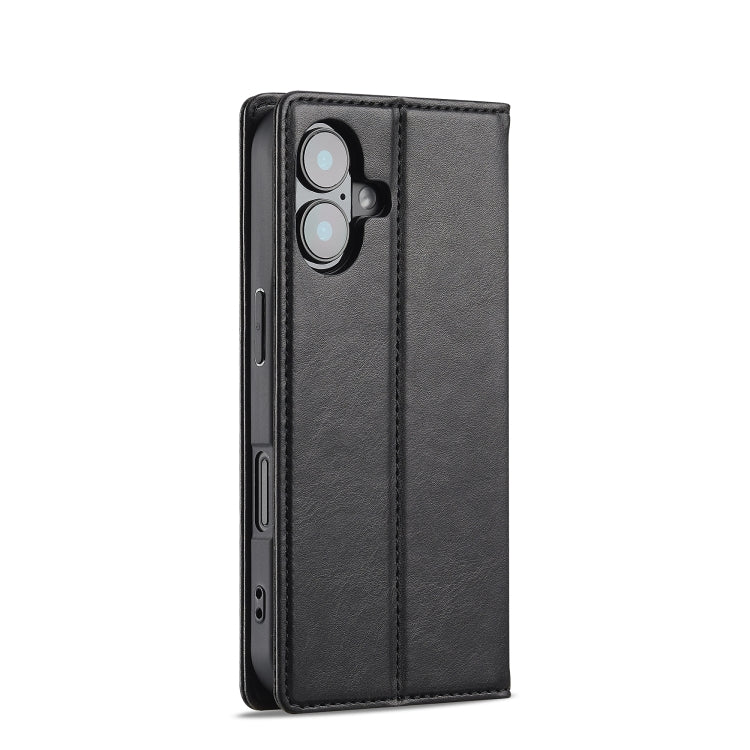 For iPhone 16 Plus LC.IMEEKE RFID Anti-theft Leather Phone Case(Black) - free shipping - PMC Jewellery - Order now!