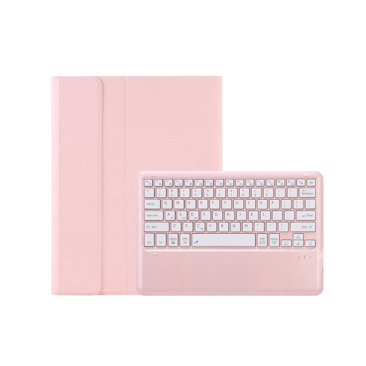 For Xiaomi Redmi Pad Pro 12.1 A0N11 Detachable Bluetooth Keyboard TPU Lambskin Leather Tablet Case(Pink White) - free shipping - PMC Jewellery - Order now!