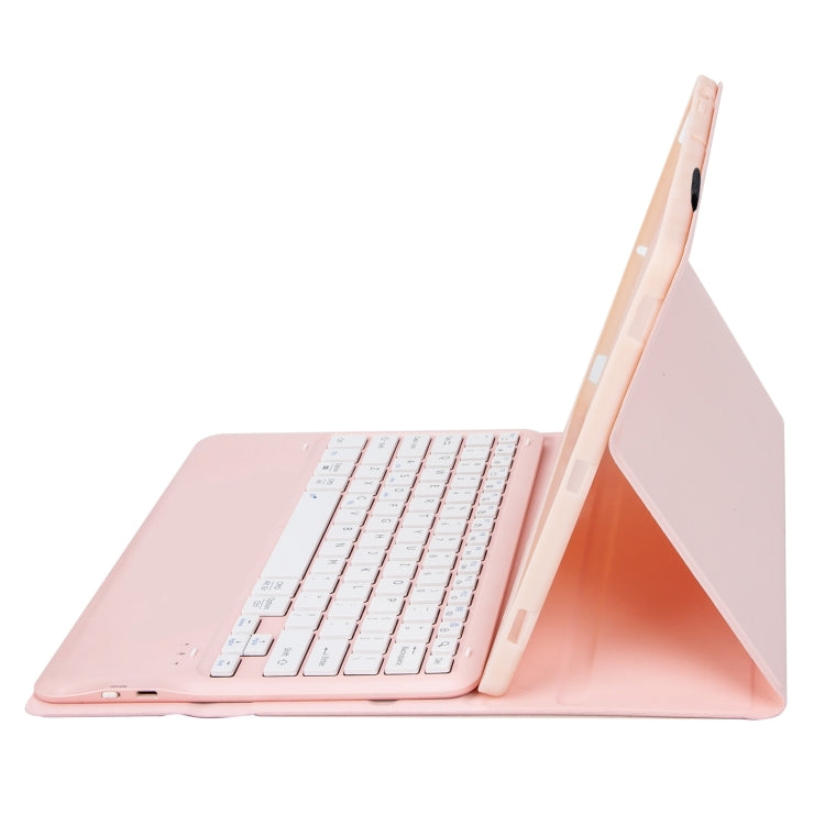 For Xiaomi Redmi Pad Pro 12.1 A0N11 Detachable Bluetooth Keyboard TPU Lambskin Leather Tablet Case(Pink White) - free shipping - PMC Jewellery - Order now!