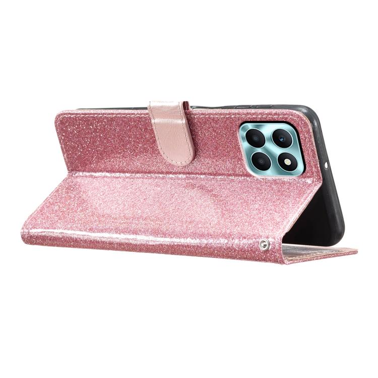 For Honor X6c 4G Glitter Powder Flip Leather Phone Case(Rose Gold) - free shipping - PMC TechLife - Order now!