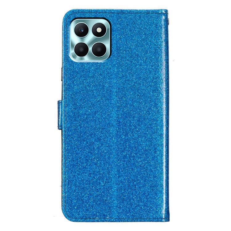 For Honor X6c 4G Glitter Powder Flip Leather Phone Case(Blue) - free shipping - PMC TechLife - Order now!