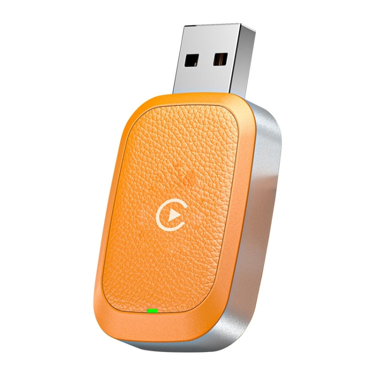 For iPhone Smart Wireless Car CarPlay Box Wired to Wireless Adapter(Orange) - free shipping - PMC Jewellery - Order now!