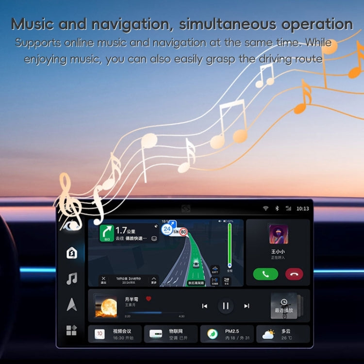 USB, USB-C / Type-C Dual Interface Wired to Wireless Car CarPlay Box Adapter for iPhone(White) - free shipping - PMC Jewellery - Order now!