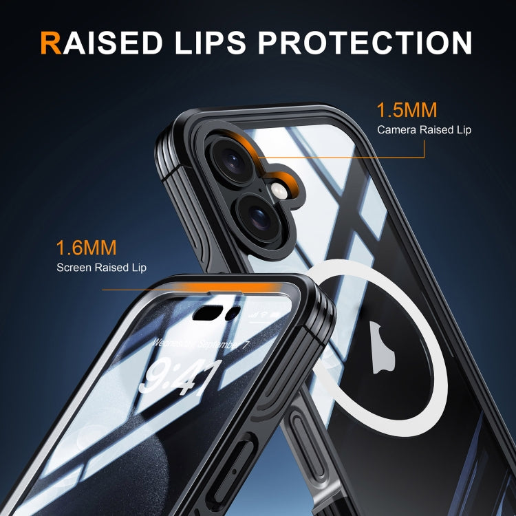 For iPhone 16 Plus RedPepper Tempered Glass MagSafe Phone Case(Green) - free shipping - PMC Jewellery - Order now!