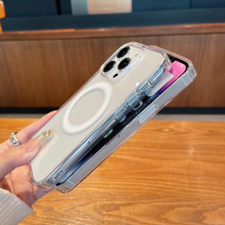 For iPhone 16 Plus Clear Acrylic TPU MagSafe Phone Case(Transparent) - free shipping - PMC Jewellery - Order now!