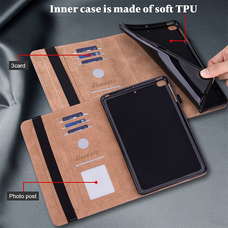 For Honor Pad 8 Crystal Texture Painted Leather Tablet Case(Purple Lotus) - Honor by PMC TechLife | Online Shopping South Africa | PMC TechLife | Buy Now Pay Later Mobicred