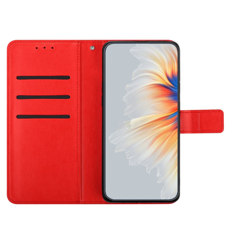 For Motorola Moto G Stylus 5G 2024 Flower Embossed Leather Phone Case(Red) - Motorola Cases by PMC Jewellery | Online Shopping South Africa | PMC Jewellery | Buy Now Pay Later Mobicred