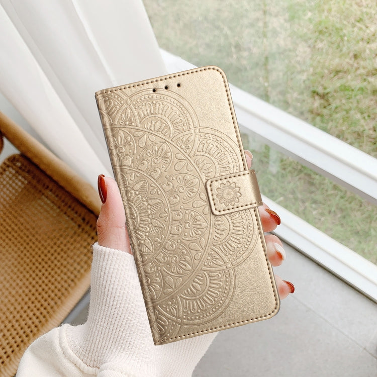 For Motorola Moto G Stylus 5G 2024 Flower Embossed Leather Phone Case(Gold) - Motorola Cases by PMC Jewellery | Online Shopping South Africa | PMC Jewellery | Buy Now Pay Later Mobicred