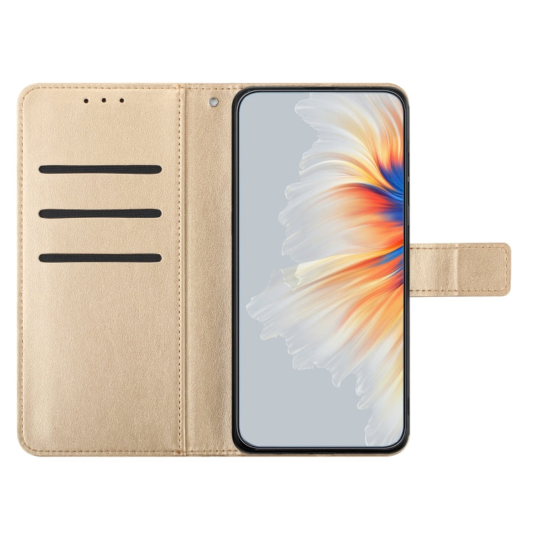 For Motorola Moto G Stylus 5G 2024 Flower Embossed Leather Phone Case(Gold) - Motorola Cases by PMC Jewellery | Online Shopping South Africa | PMC Jewellery | Buy Now Pay Later Mobicred