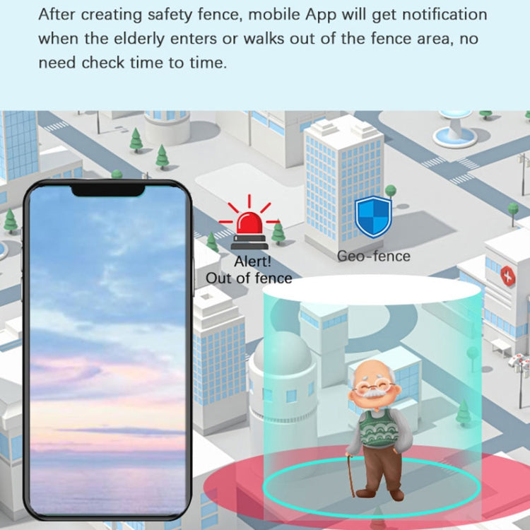 RF-V52-B 1.85 inch Screen GPS Smart Tracker WatchBand Support SOS Call / Health Monitoring For North America / South America(Red) - Smart Watches by PMC TechLife | Online Shopping South Africa | PMC TechLife | Buy Now Pay Later Mobicred