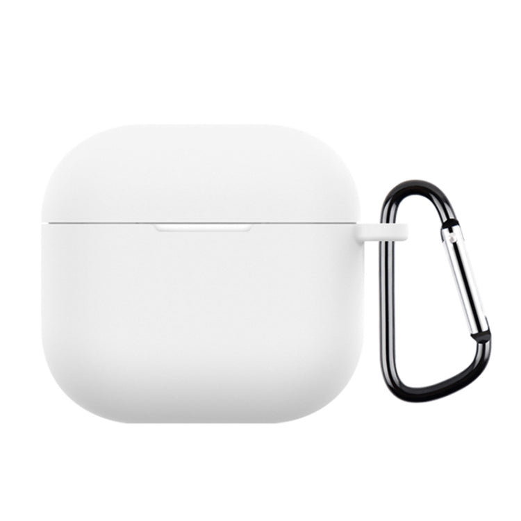 For AirPods 4 Silicone Earphone Protective Case with Hook(White) - For AirPods 4 by PMC Jewellery | Online Shopping South Africa | PMC Jewellery | Buy Now Pay Later Mobicred