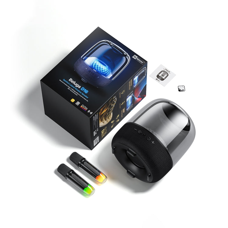WEKOME Beluga D16 Spiritful Island Desktop Bluetooth Speaker With Dual Microphones(Black) - free shipping - PMC Jewellery - Order now!