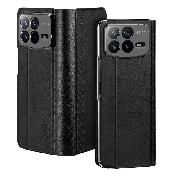 For Xiaomi Mix Fold 4 DUX DUCIS Bril Series PU + TPU Phone Case(Black) - Mix Fold 4 Cases by DUX DUCIS | Online Shopping South Africa | PMC Jewellery | Buy Now Pay Later Mobicred