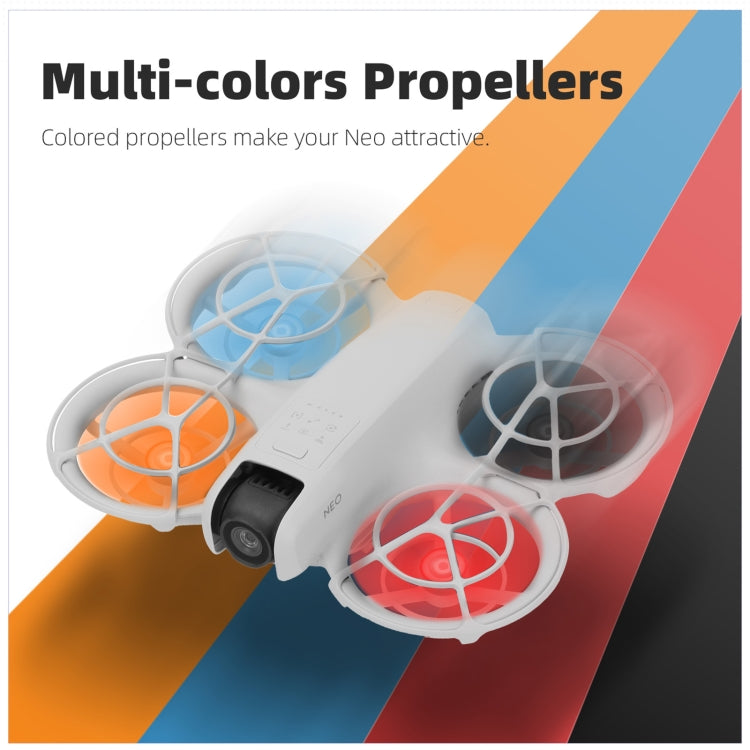 For DJI Neo Sunnylife 2016S Drone Color 3-Blade Propeller, Quantity:2 pairs(Orange) - free shipping - PMC TechLife - Order now!