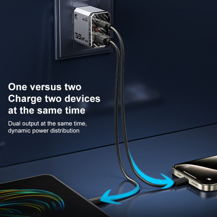 WK WP-U23 Pioneer Series 35W USB-C / Type-C, USB GaN Fast Charger, Plug Type:UK Plug(Tarnish) - free shipping - PMC TechLife - Order now!