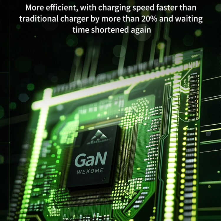 WK WP-U157 67W USB-C / Type-Cx2, USB GaN Fast Charger, Plug Type:EU Plug(Green) - free shipping - PMC TechLife - Order now!