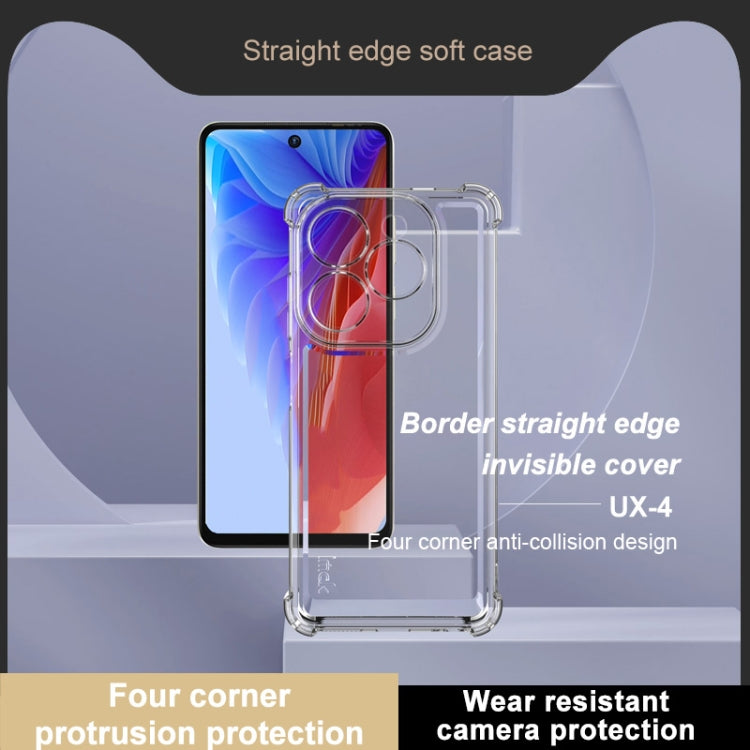 For Tecno Spark 20 / 20C IMAK UX-4 Series Four-corner Shockproof Phone Case(Transparent) - Tecno Cases by imak | Online Shopping South Africa | PMC TechLife | Buy Now Pay Later Mobicred