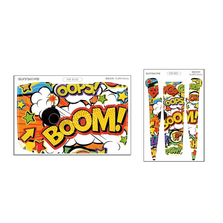 For DJI Neo Drone Body Remote Control Protective Sticker(Graffiti Boom) - free shipping - PMC TechLife - Order now!