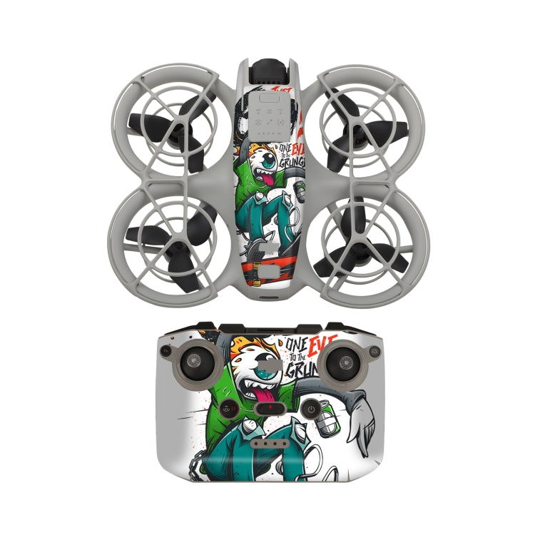 For DJI Neo Drone Body Remote Control Protective Sticker(Grunge Eyes) - free shipping - PMC TechLife - Order now!